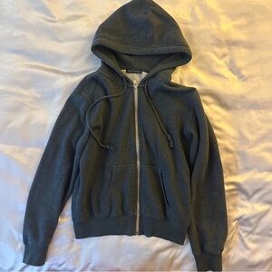 Brandy Melville Gray Hoodie Jacket